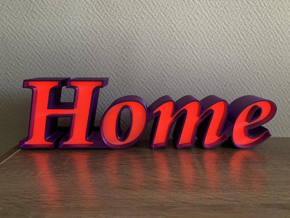 Enseigne maison personnalisée