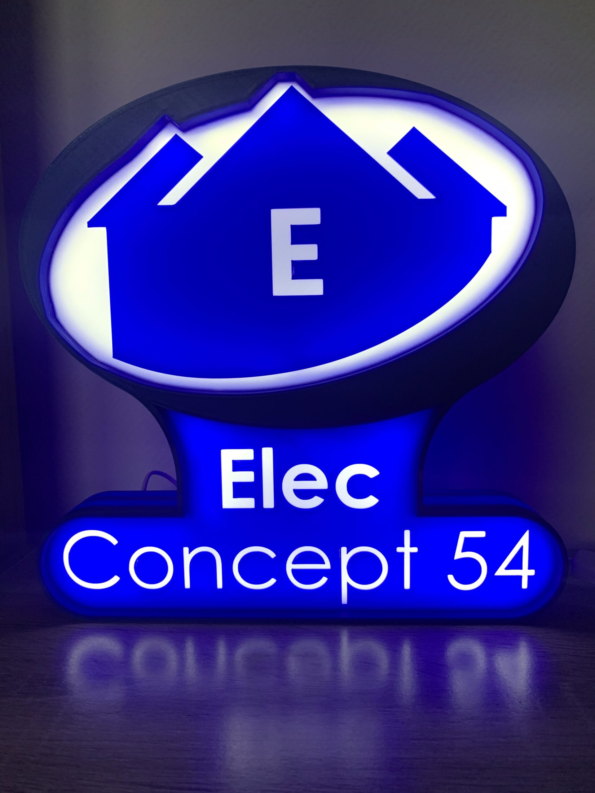 Enseigne LED Elec Concept 54