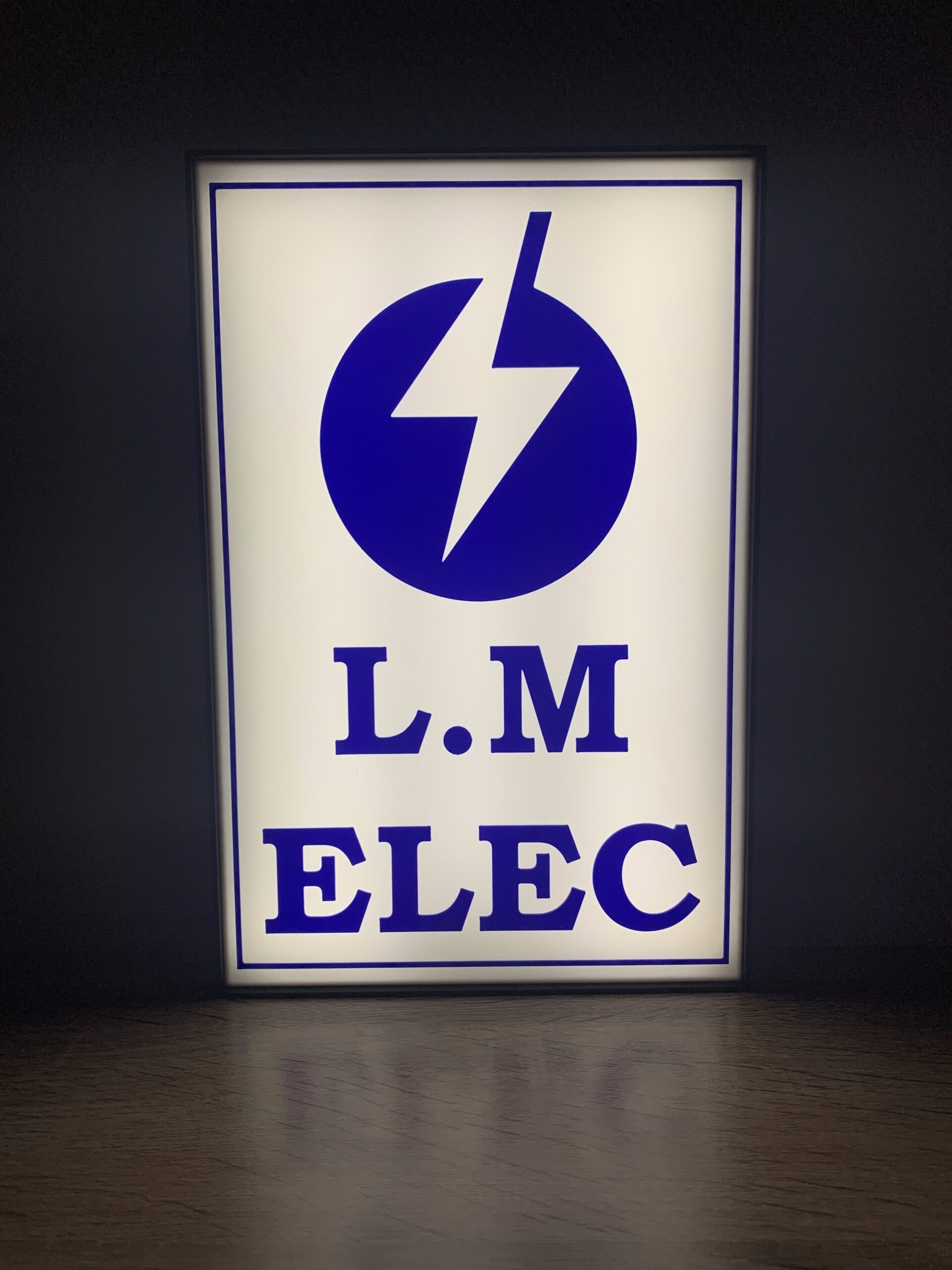 Enseigne LED L.M Elec