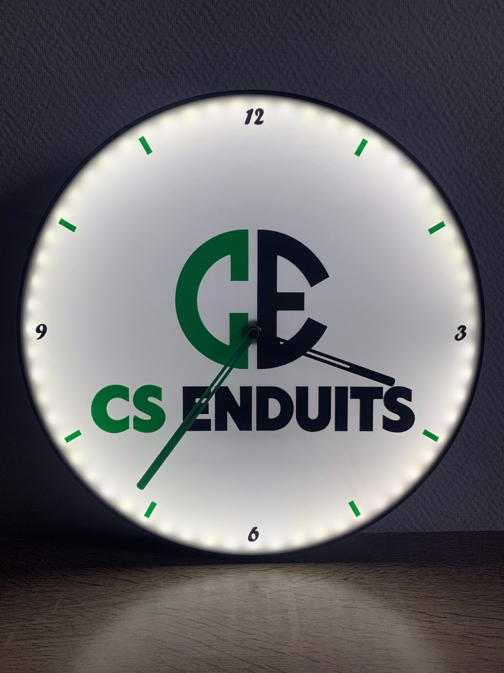Horloge LED CS Enduit