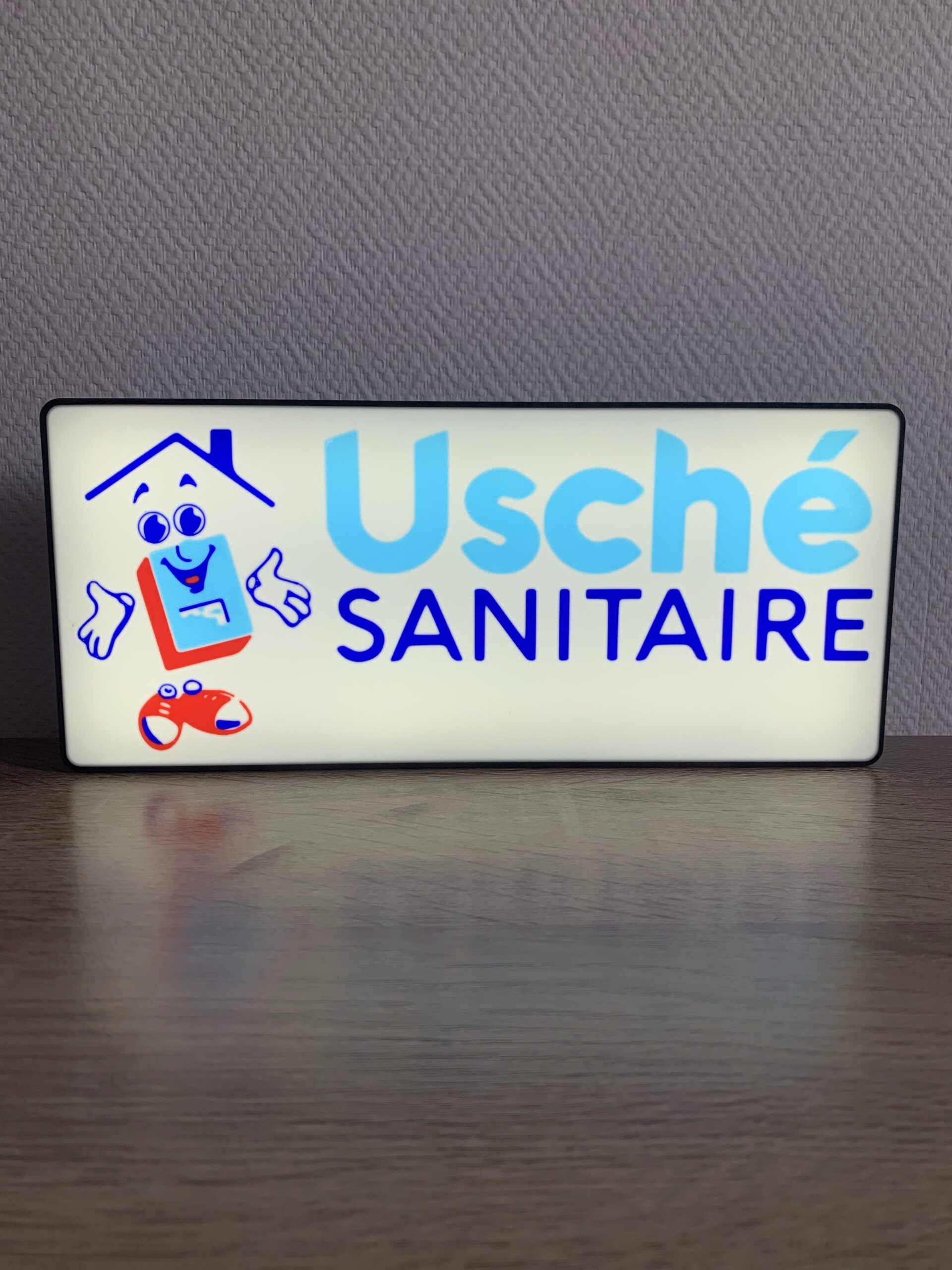 Enseigne LED Ushé Sanitaire