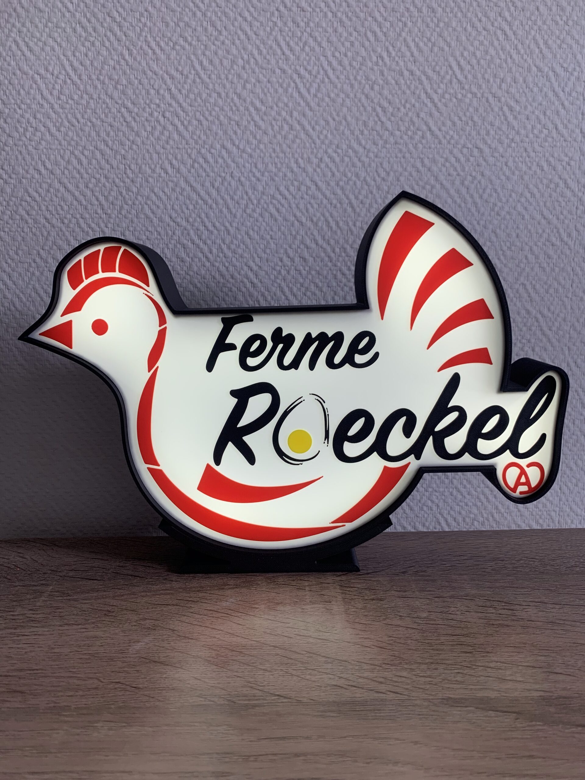 Enseigne LED Ferme Roeckel